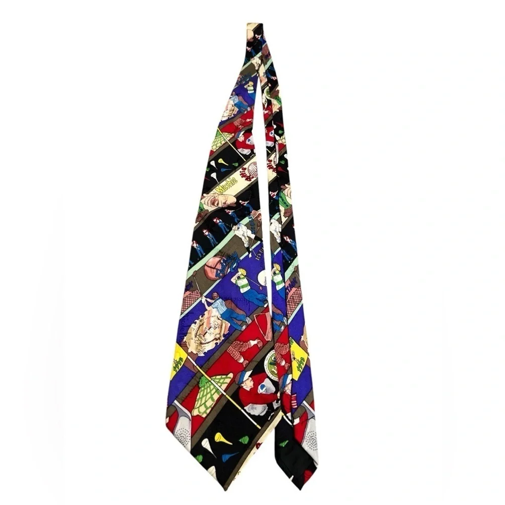 Nicole miller vintage silk golf tie